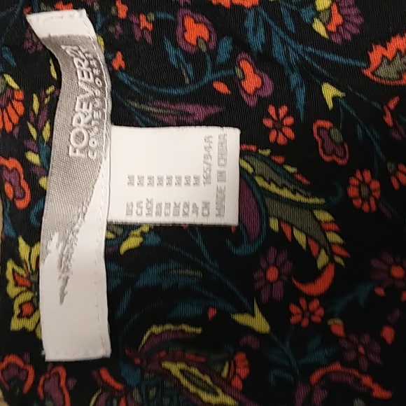 Forever 21 Midi Floral Long Sleeve Dress M - Picture 10 of 14